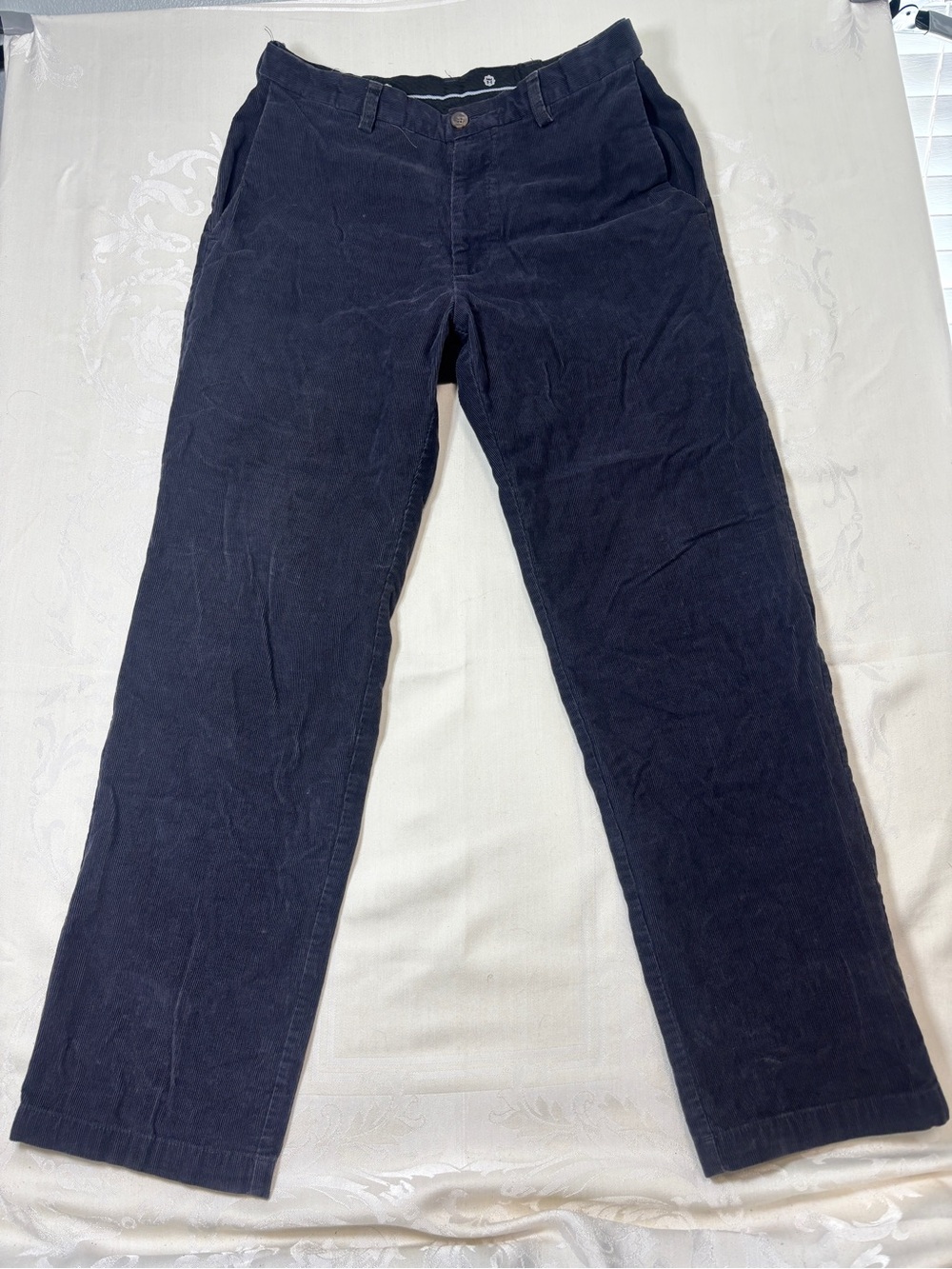 Haggar Men's Dark Navy Corduroy Pants